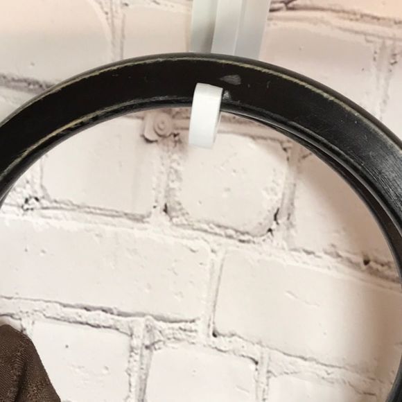 Lisa Lill Embroidery Handbag W/Wooden Handle Browns and blues - Picture 9 of 9